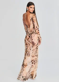 Retrofete Vienna Silk Dress Vintage Cheetah Fashion
