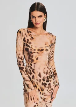 Retrofete Vienna Silk Dress Vintage Cheetah Best
