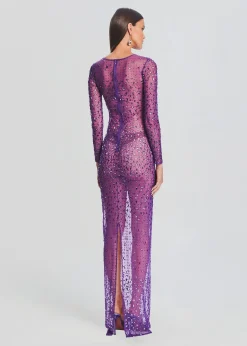 Retrofete Vinci Sequin Dress Amethyst Store