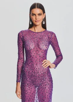 Retrofete Vinci Sequin Dress Amethyst Best