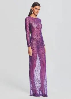 Retrofete Vinci Sequin Dress Amethyst Outlet