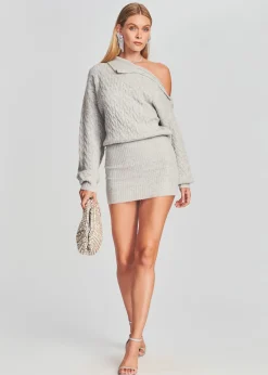 Retrofete Waverly Sweater Dress Stone Gray Best Sale