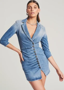 Retrofete Willa Dress Light Blue Stone Clearance