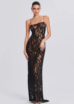 Retrofete Winnie Embellished Lace Dress Black Best