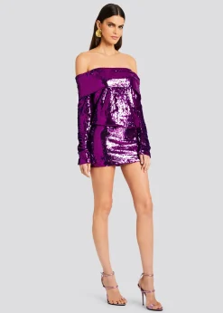 Retrofete Wyn Sequin Dress Amethyst Sale