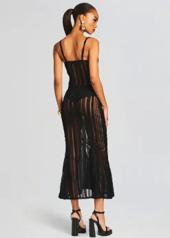 Retrofete Yayay Long Dress Black Sham Best
