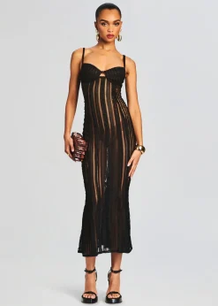 Retrofete Yayay Long Dress Black Sham Best
