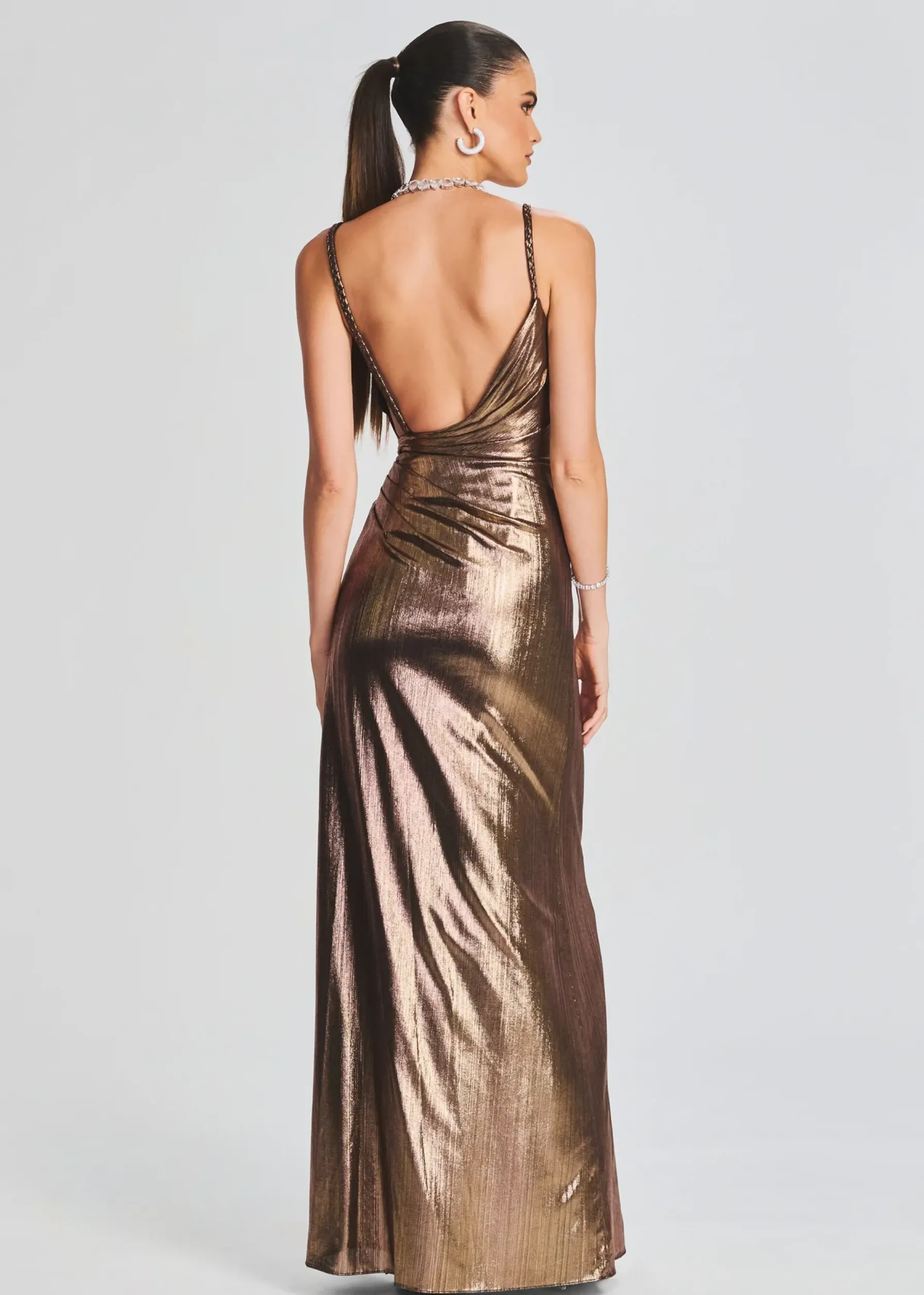 Retrofete Yesi Dress Metallic Bronze Hot