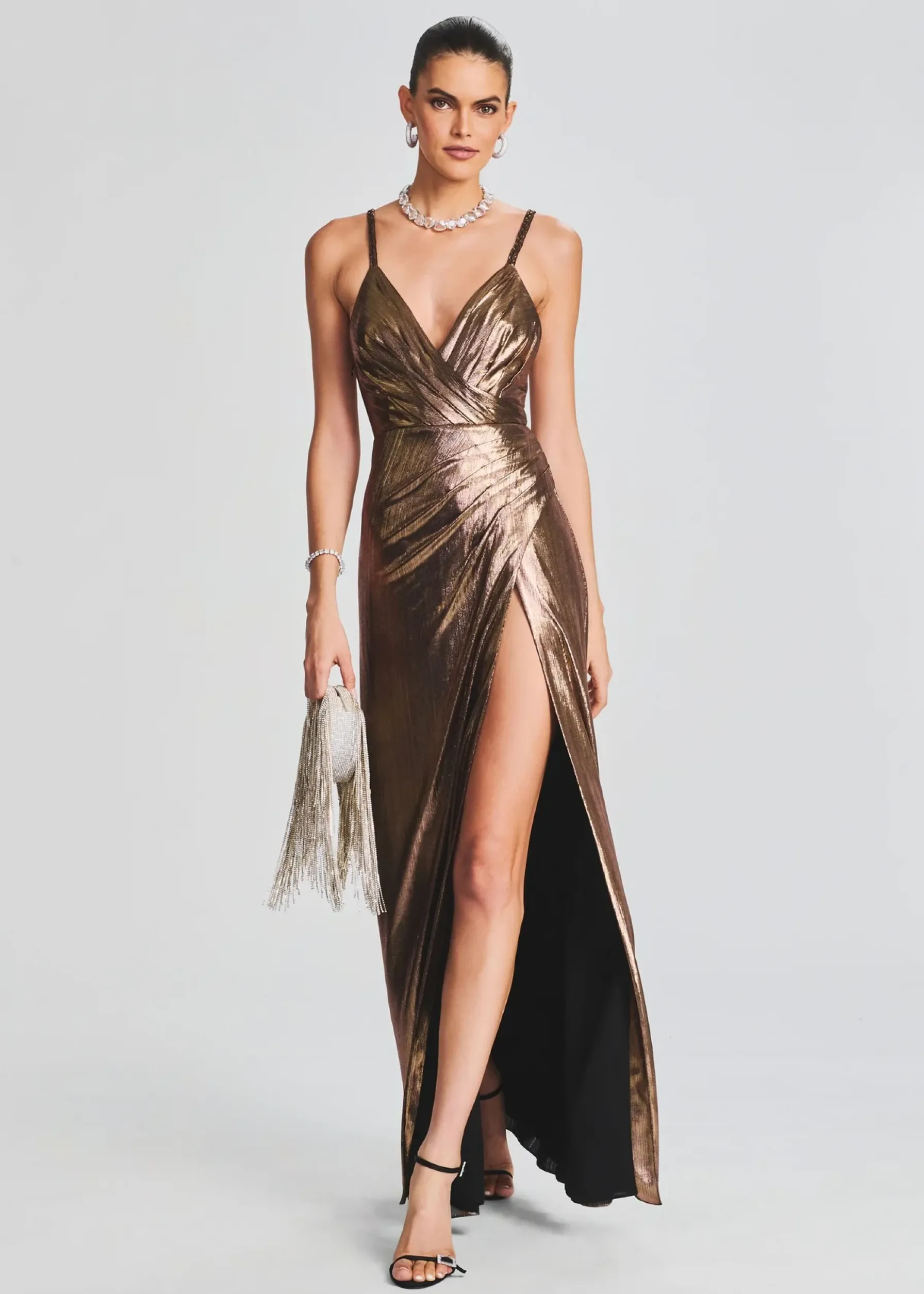 Retrofete Yesi Dress Metallic Bronze Fashion