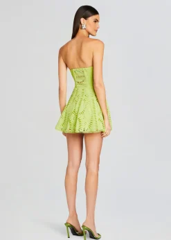 Retrofete Zannick Short Dress Lime Punch Discount