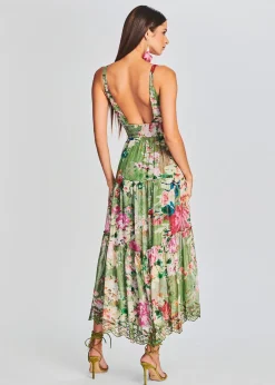 Retrofete Zaria Long Dress Military Green Outlet