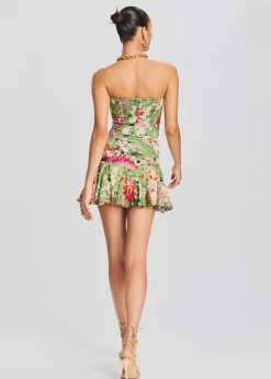 Retrofete Zaria Short Dress Military Green Sale